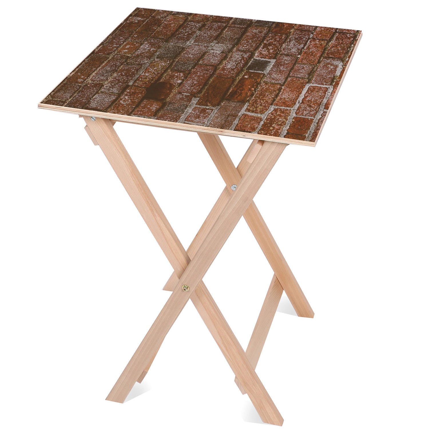 Holztisch Dark Brick