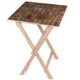 Holztisch Dark Brick-30x40 CM