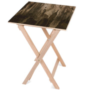 Holztisch Dunkle Wand