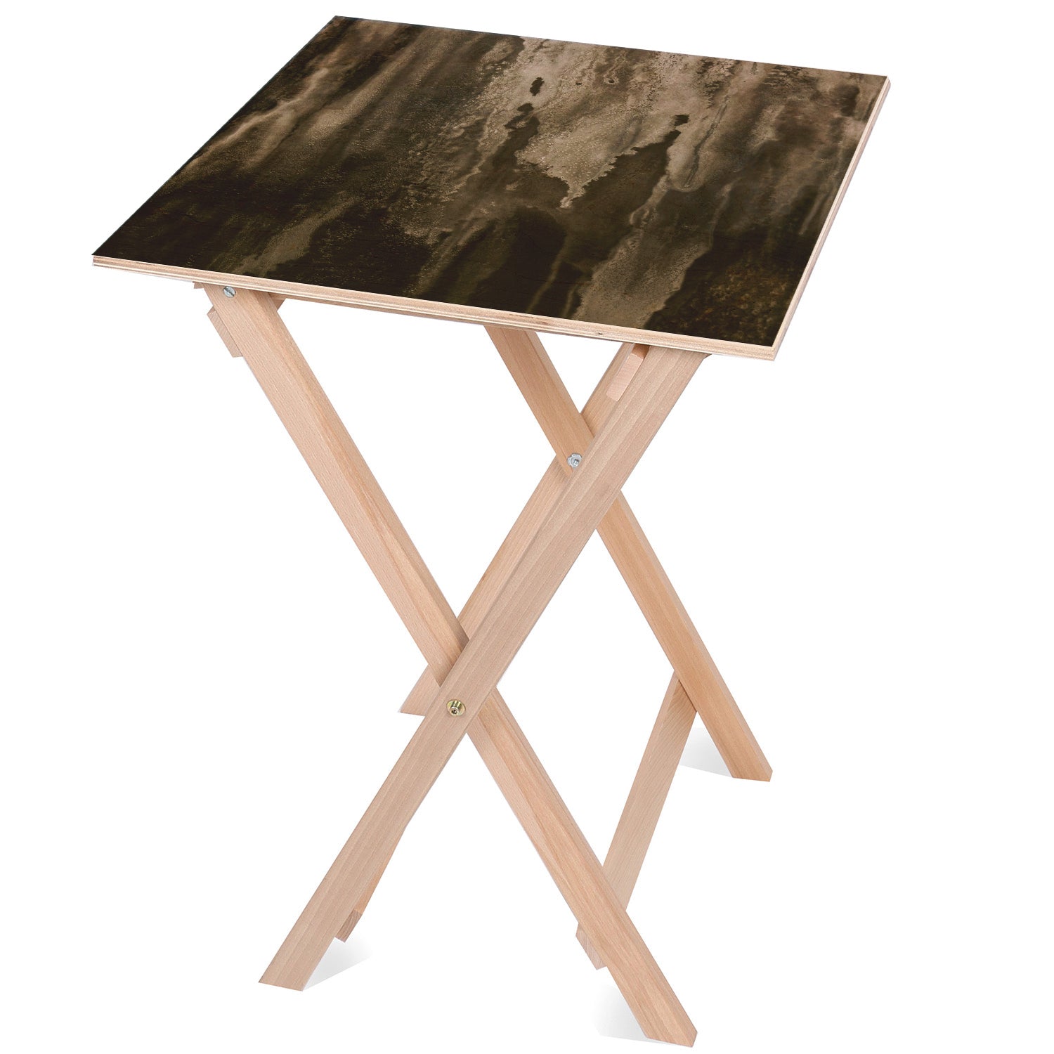 Holztisch Dunkle Wand-30x40 CM