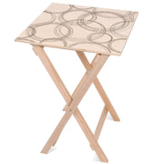 Stolik drewniany Large wheels-50x50 CM