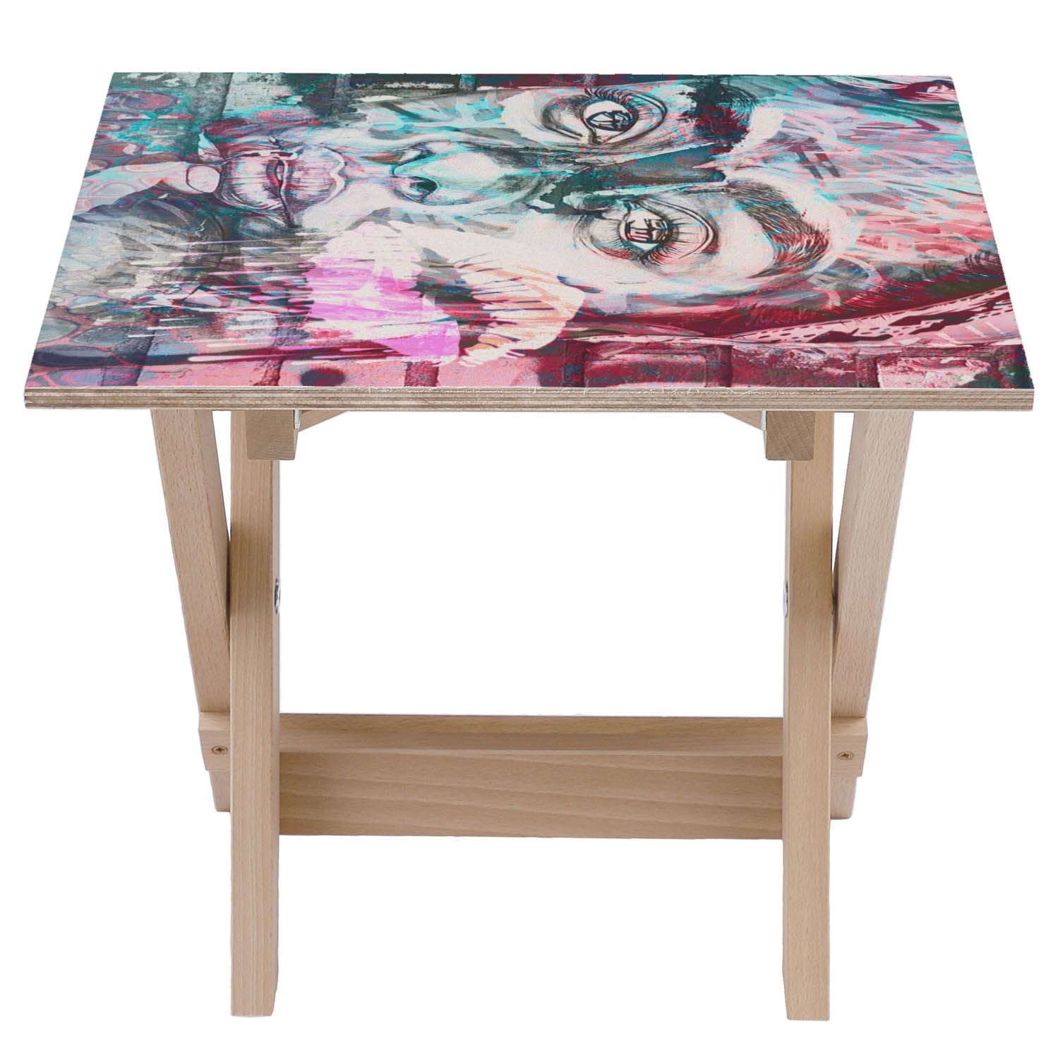 Holztisch Ausdrucksvoller Blick-30x40 CM