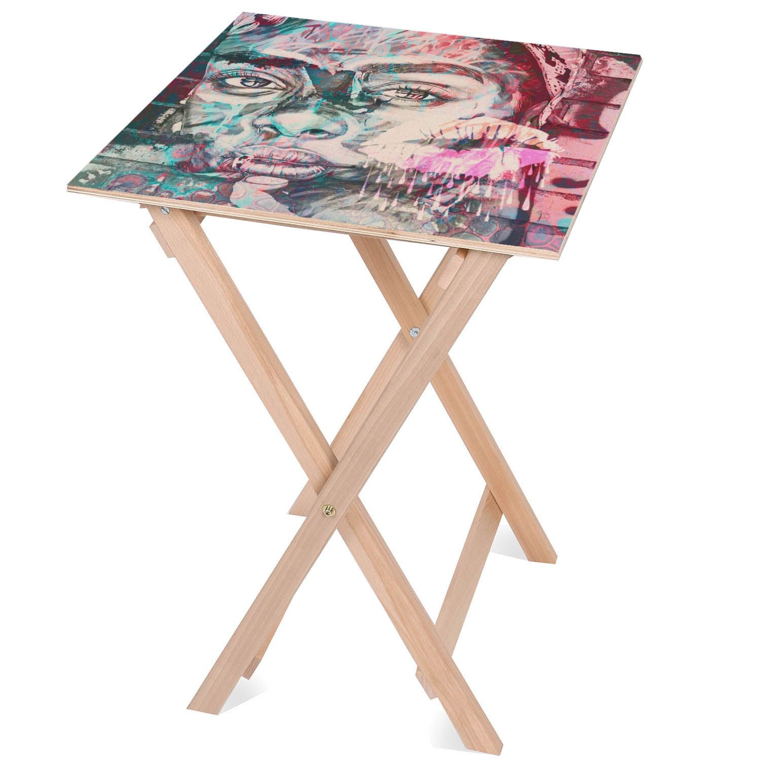 Holztisch Ausdrucksvoller Blick-30x40 CM