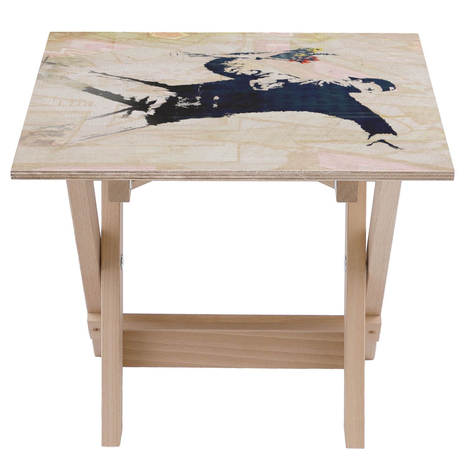 Holztisch Blumenbomber-30x40 CM
