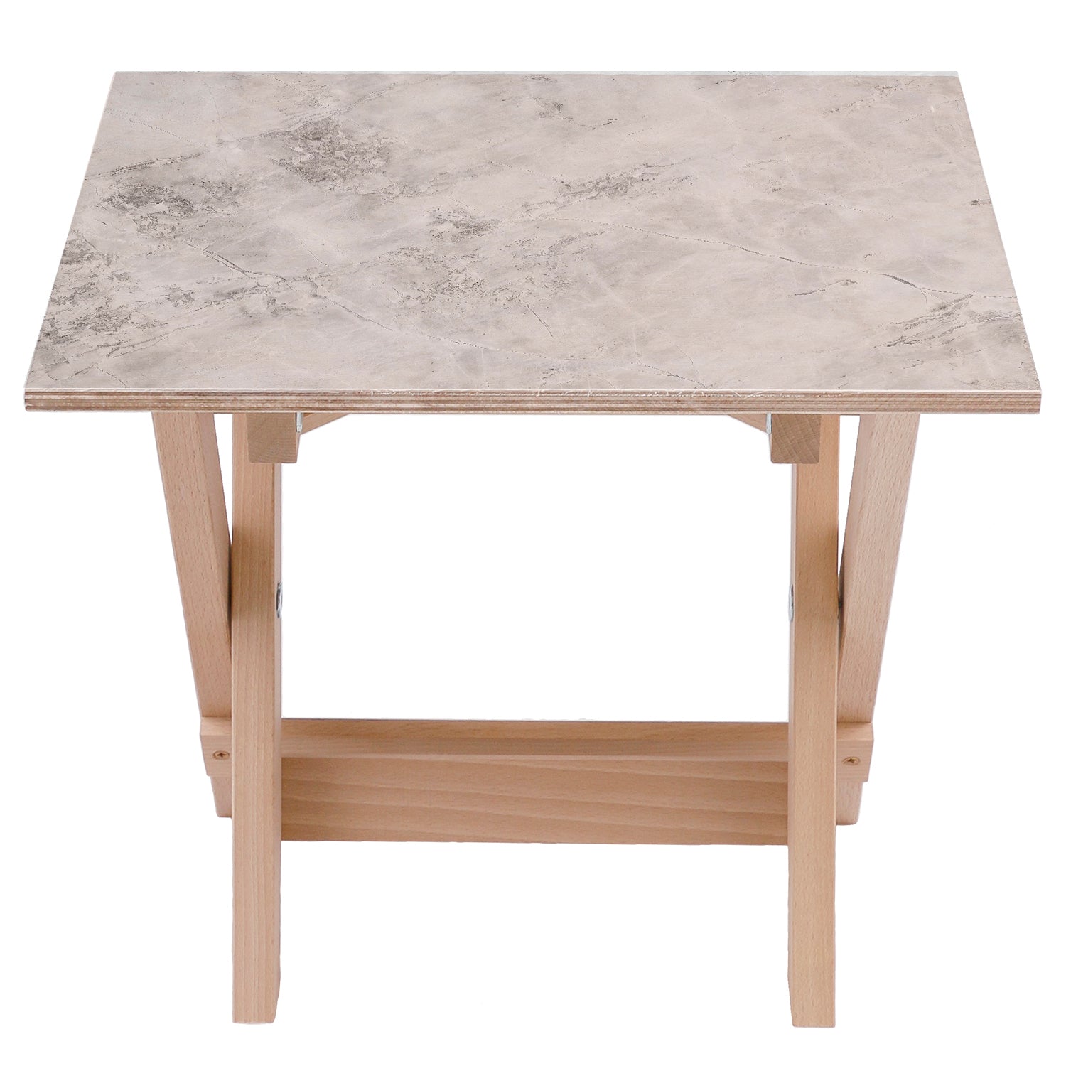 Stolik drewniany Gray Marble-30x40 CM