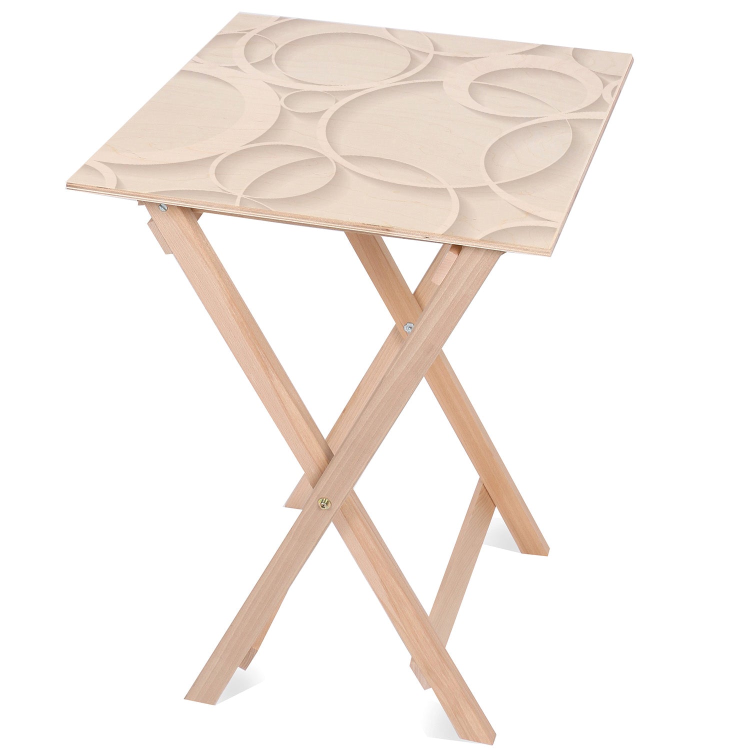 Wooden Table Circles 3D