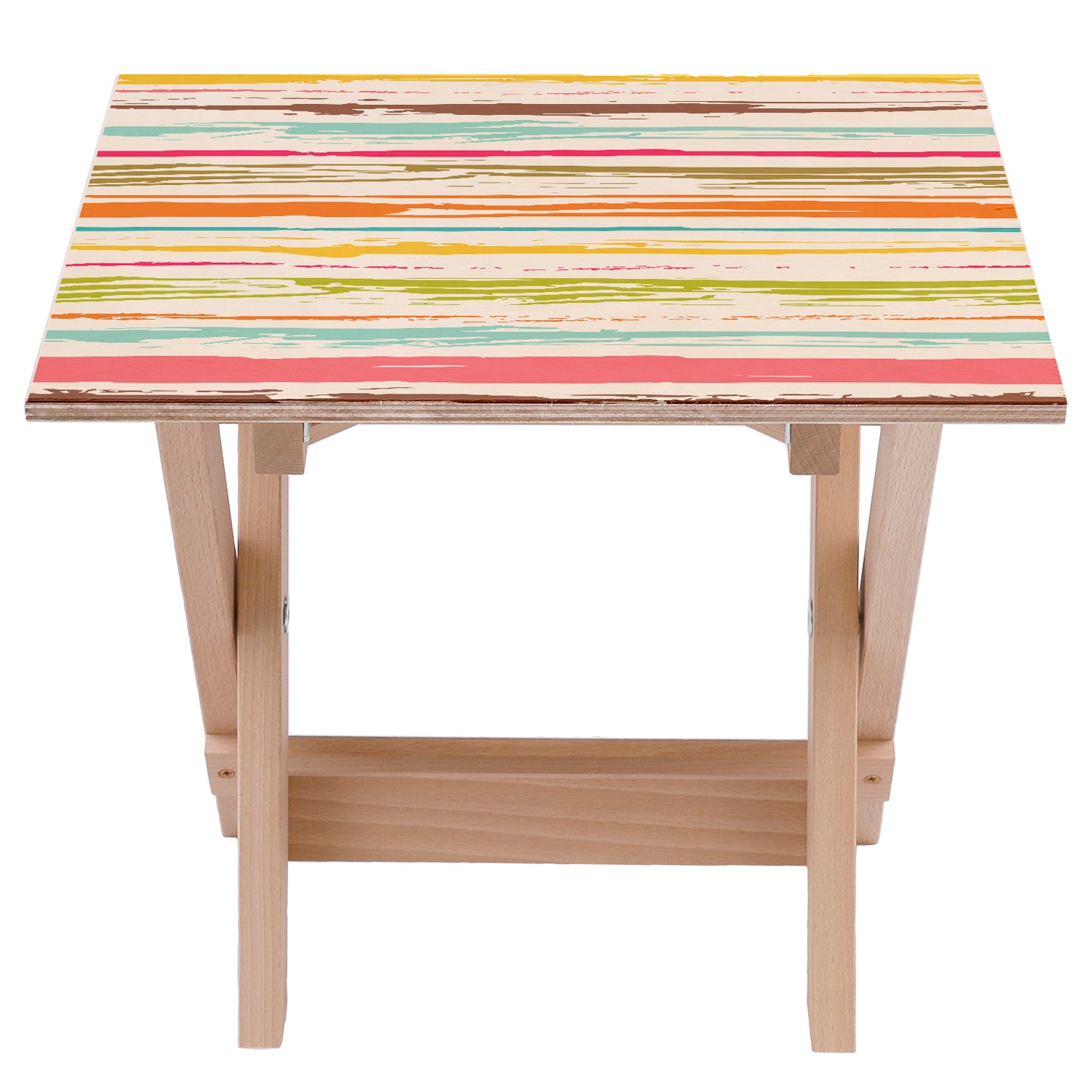 Holztisch Bunte Streifen-30x40 CM