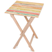 Holztisch Bunte Streifen