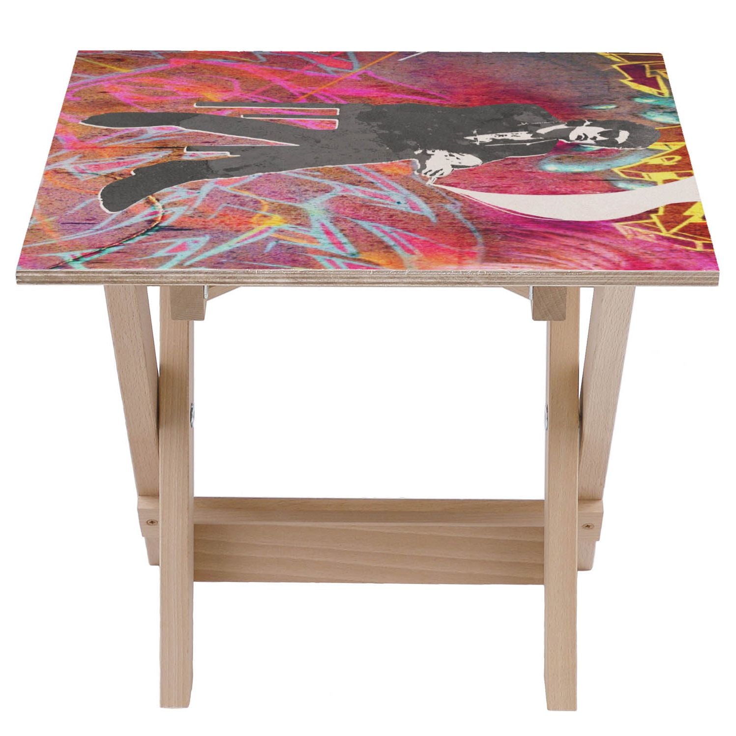 Holztisch Man In Black-50x50 CM