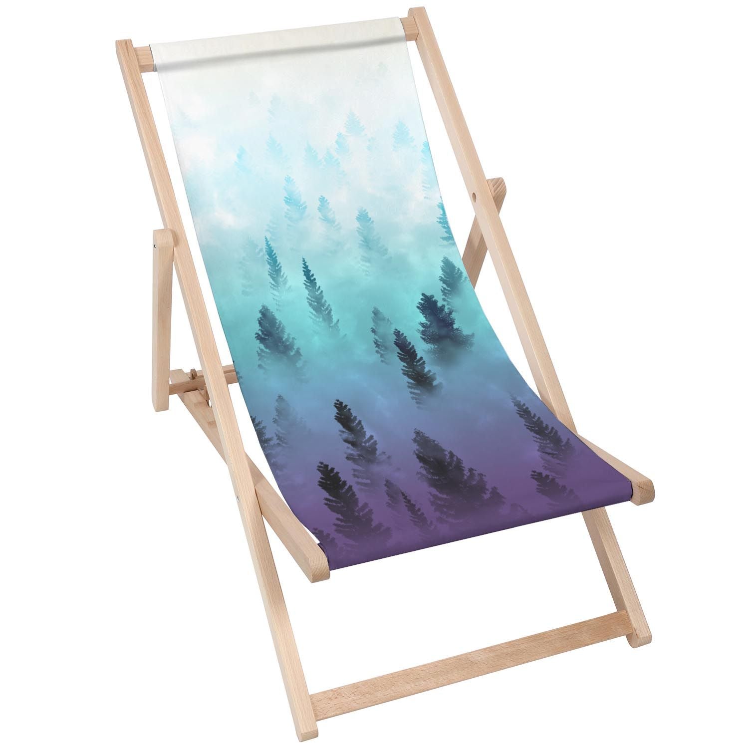 Holztisch Misty Forest-50x50 CM