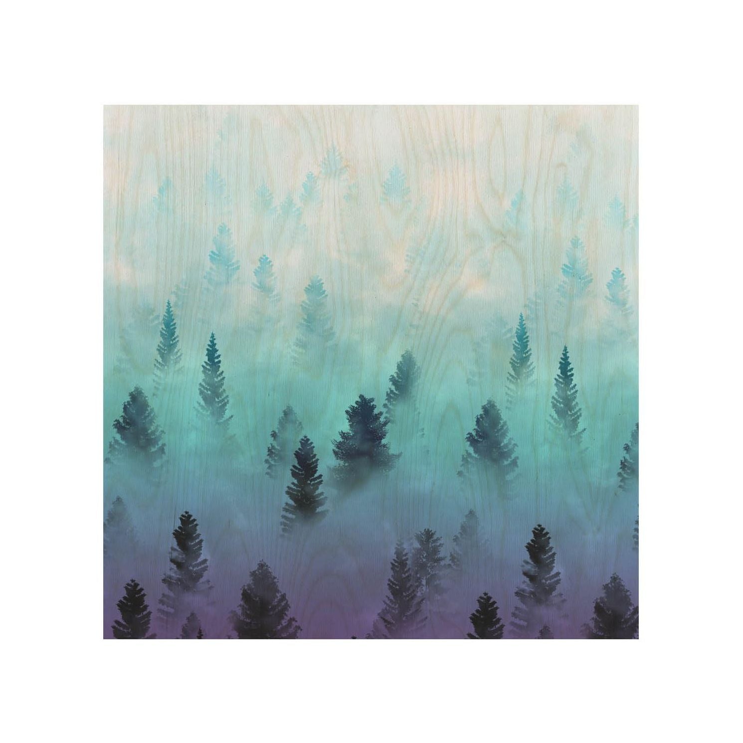Holztisch Misty Forest