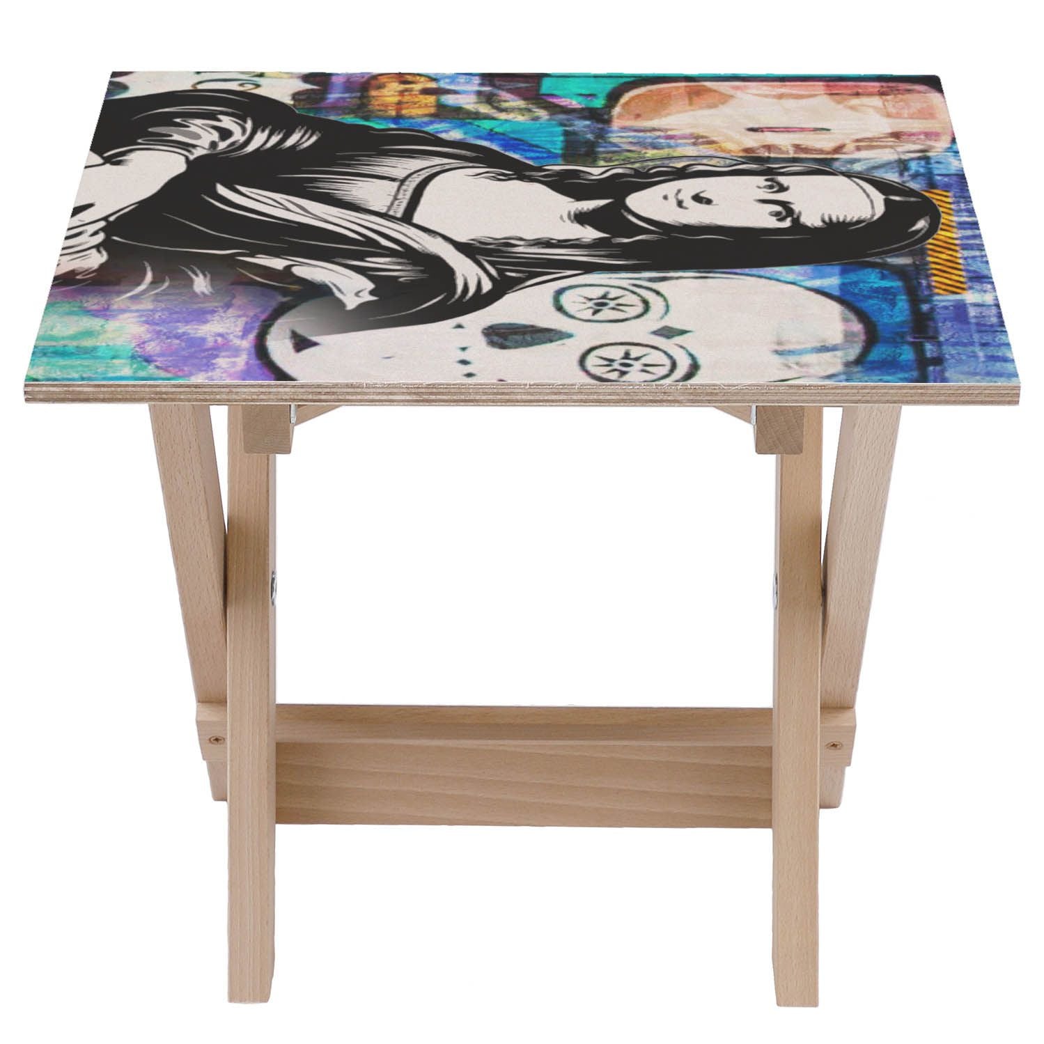 Holztisch Mona Lisa Black-50x50 CM