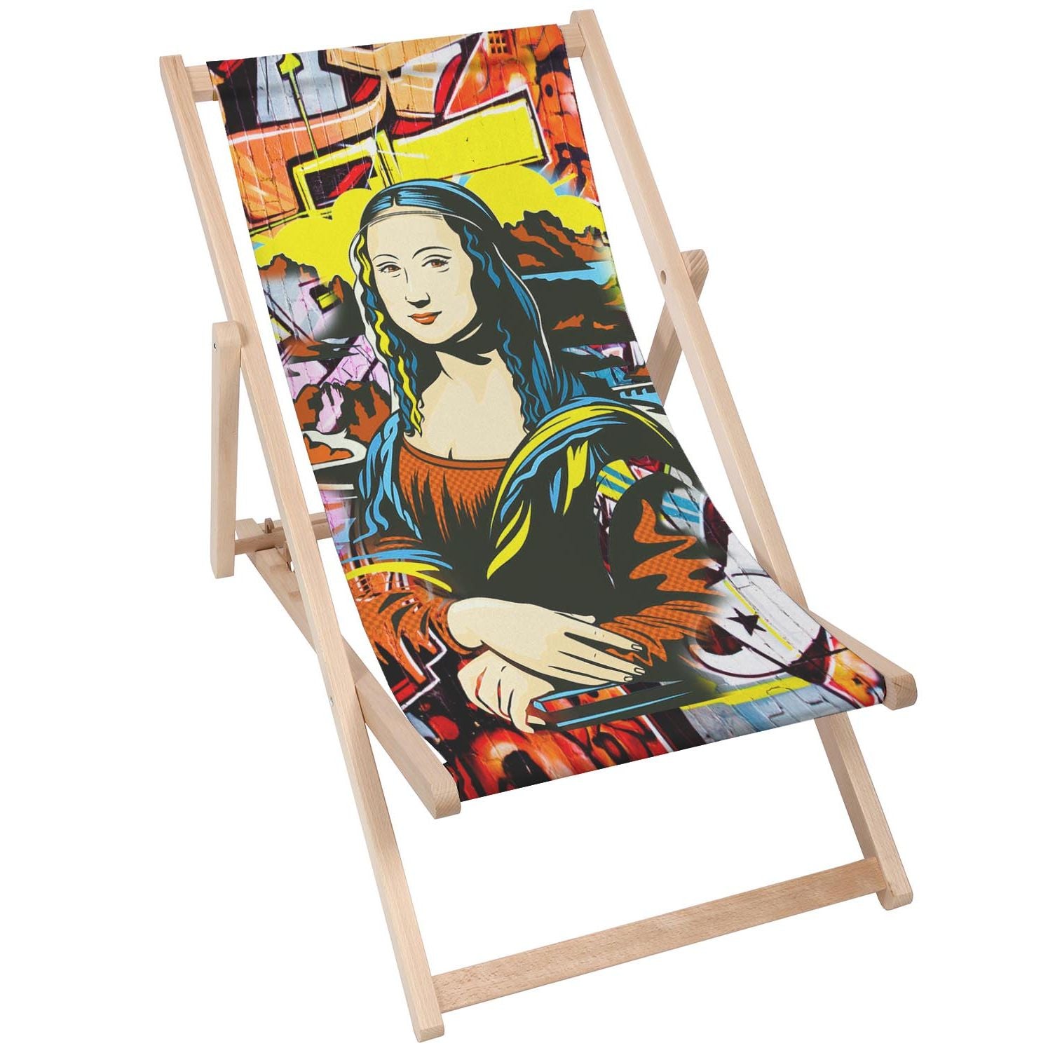 Holztisch Mona Lisa Yellow-50x50 CM
