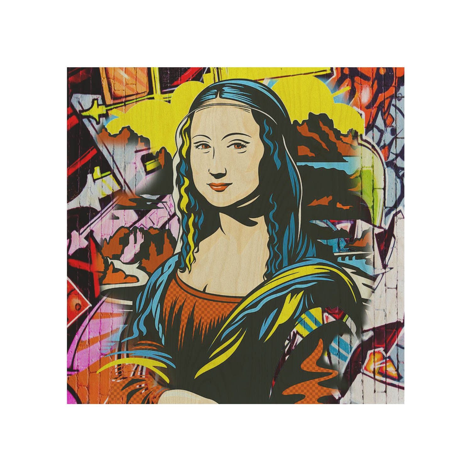 Holztisch Mona Lisa Yellow