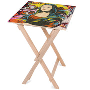 Holztisch Mona Lisa Yellow-50x50 CM
