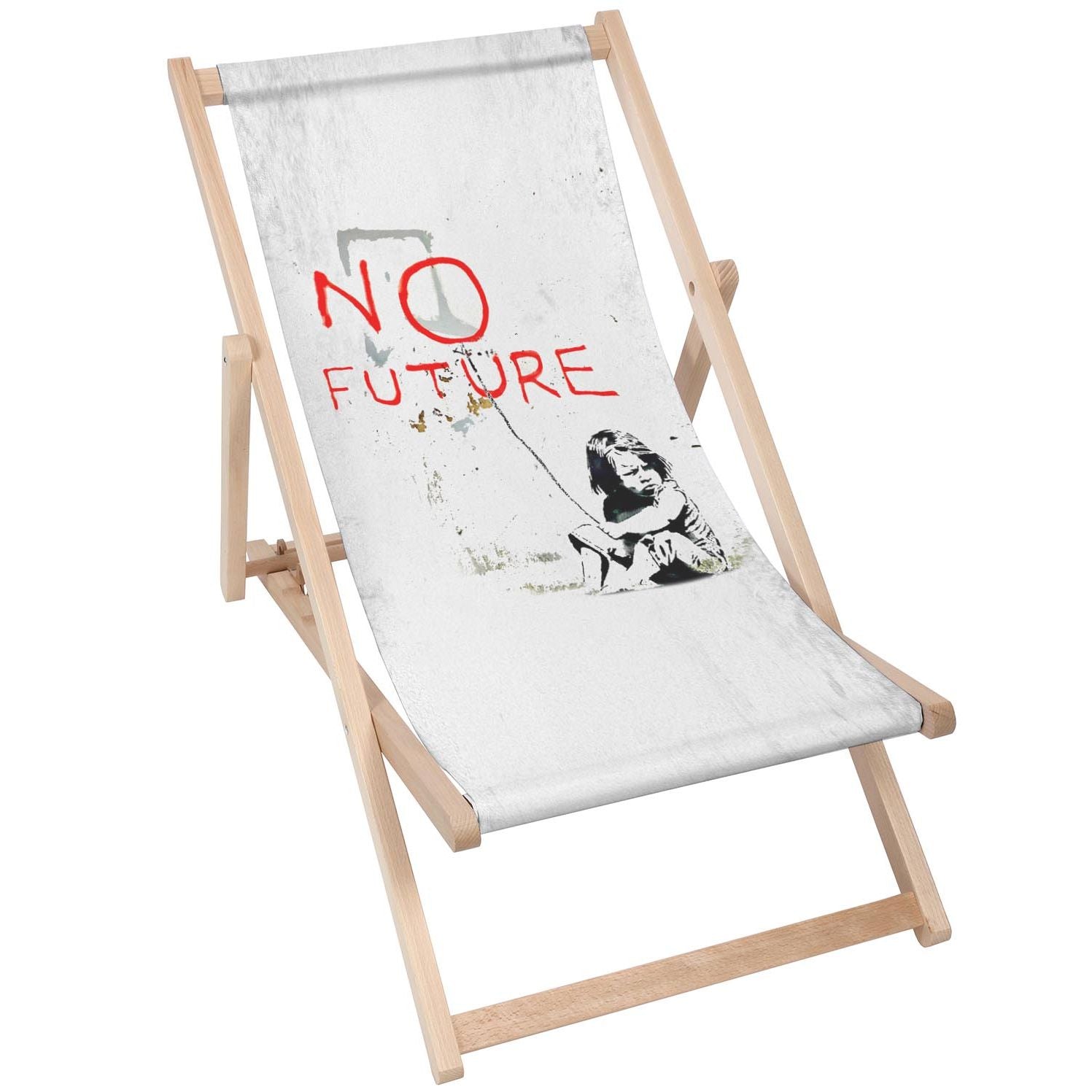 Holztisch No Future-50x50 CM
