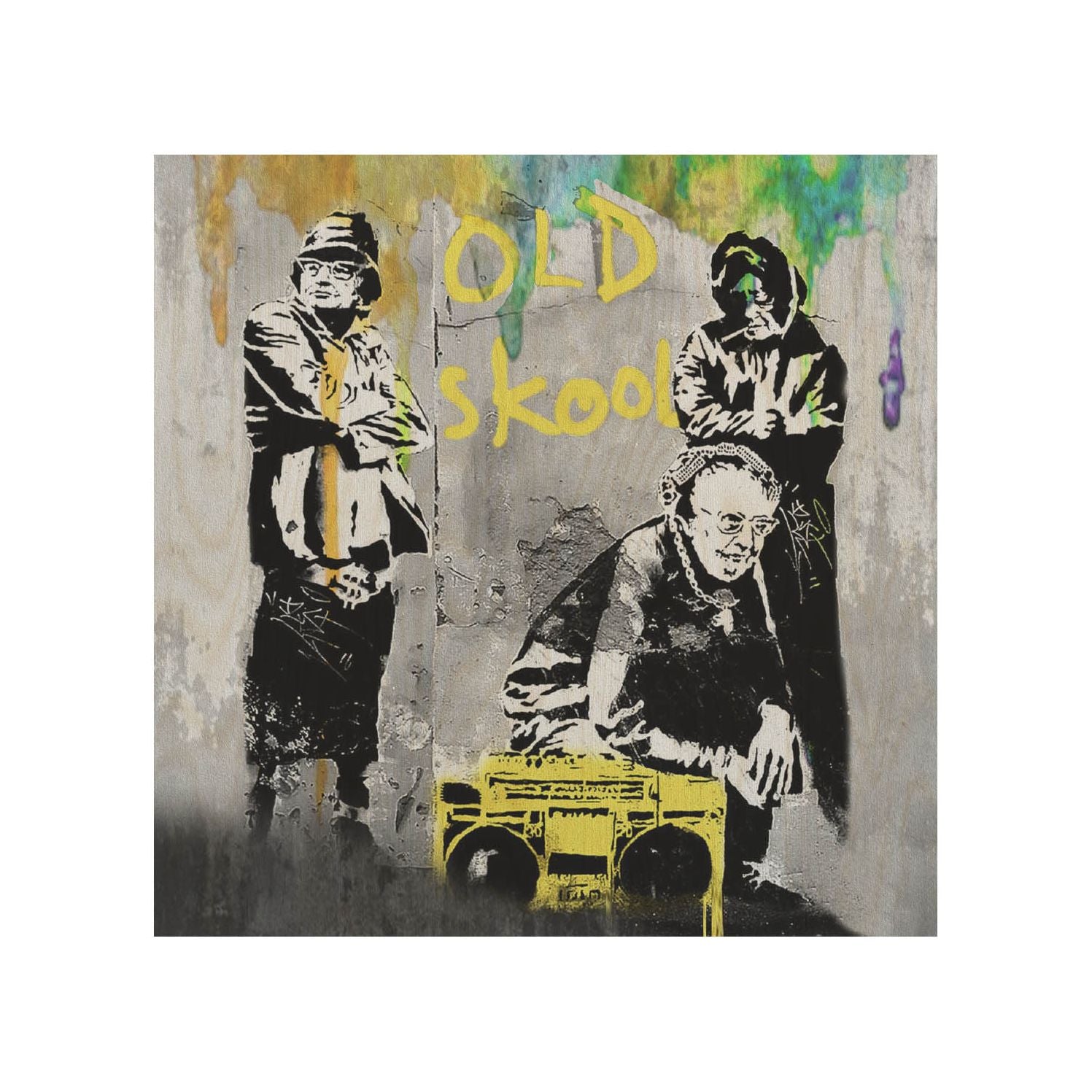 Holztisch Old Skool-30x40 CM