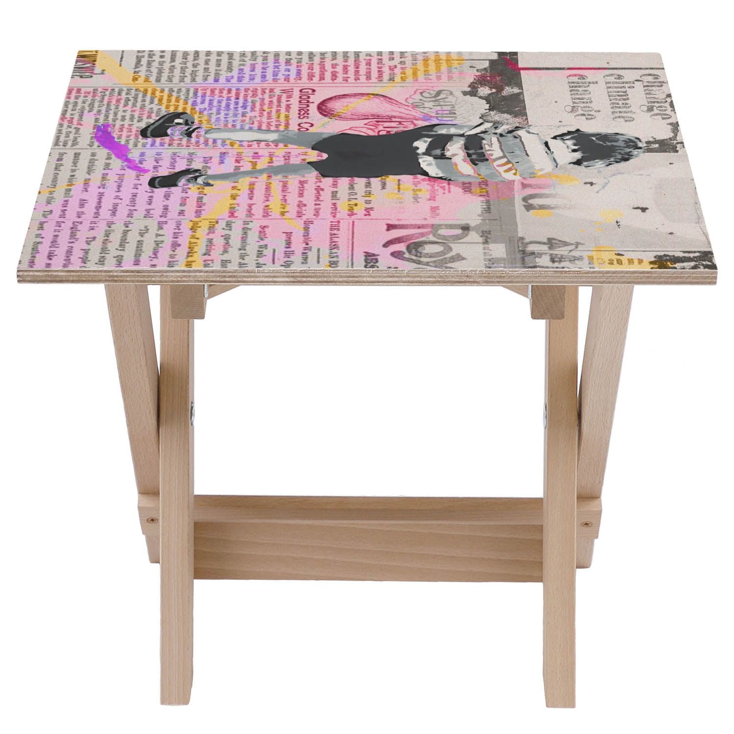 Holztisch Oops-50x50 CM