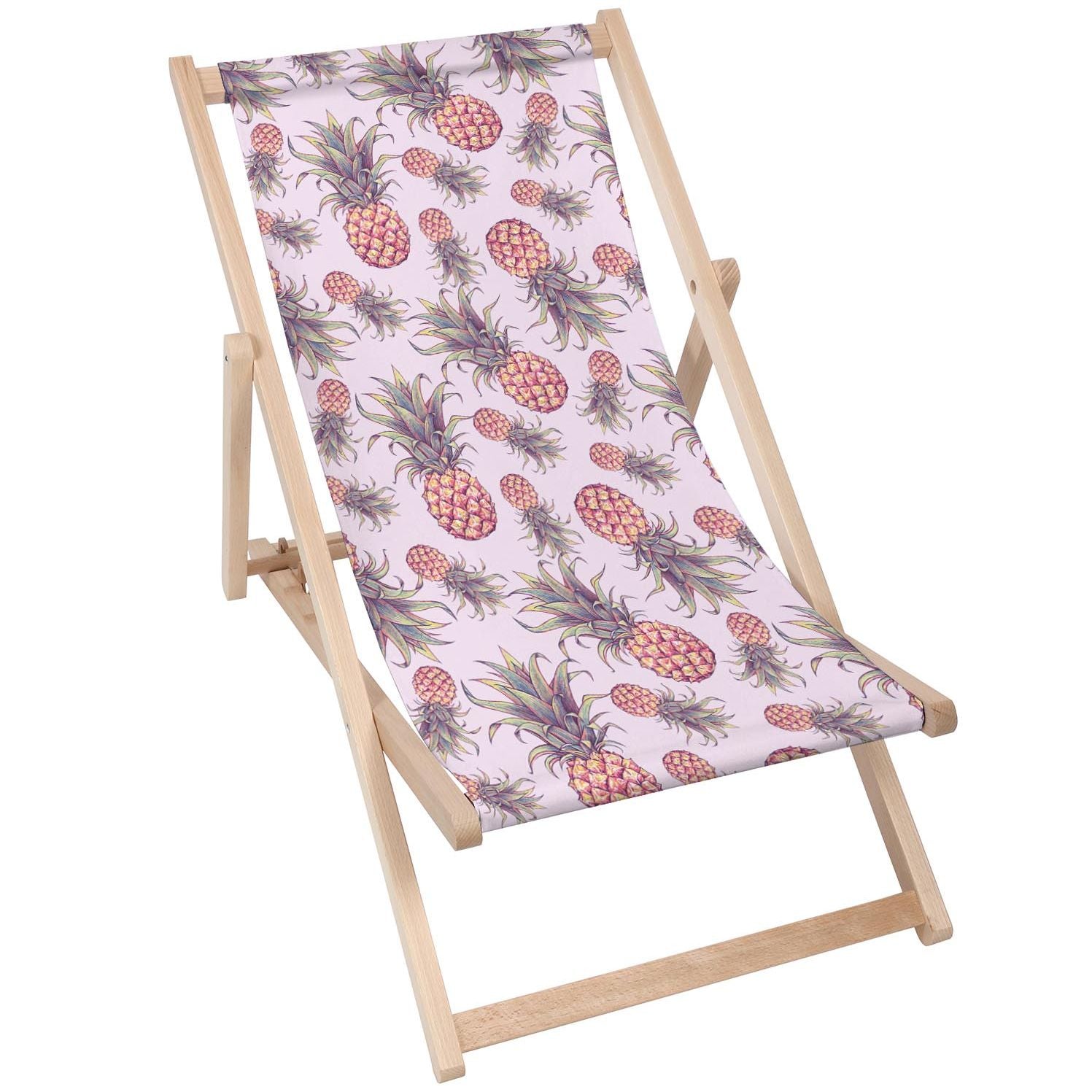 Wooden Table Pink Pineapple-50x50 CM
