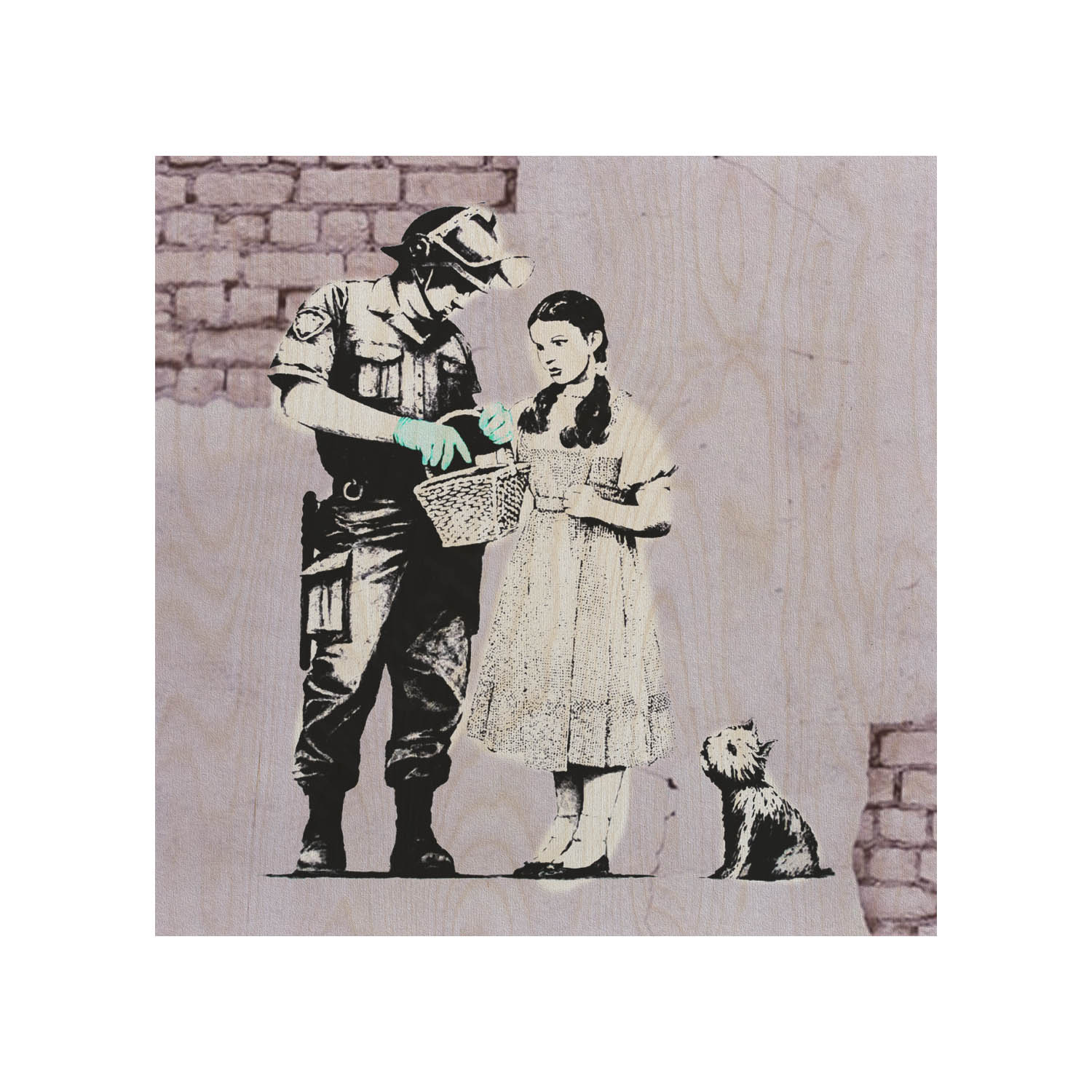 Holztisch Policeman & Dhoroty-30x40 CM