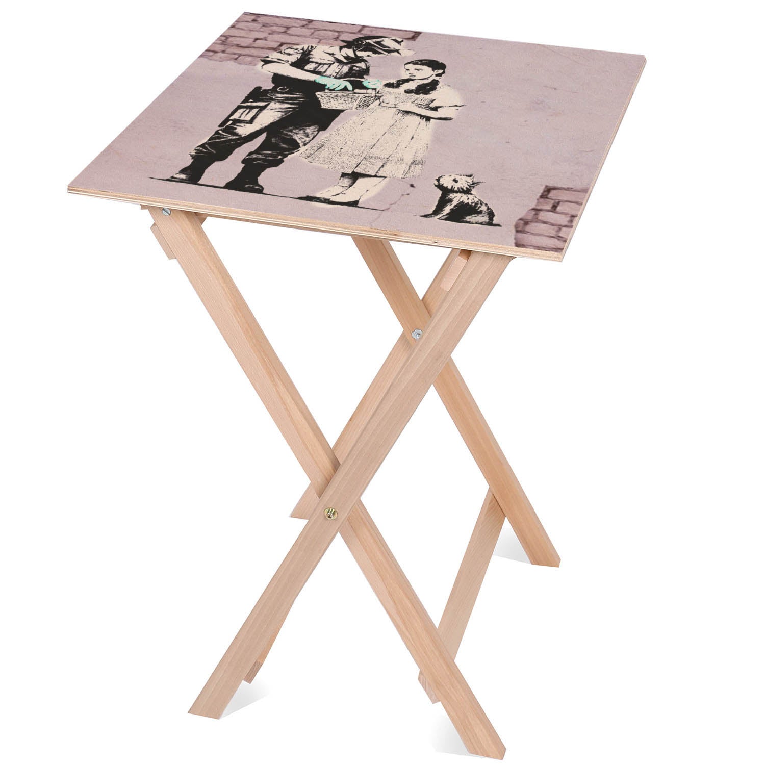 Holztisch Policeman & Dhoroty-30x40 CM