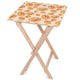 Holztisch Orange Feathers