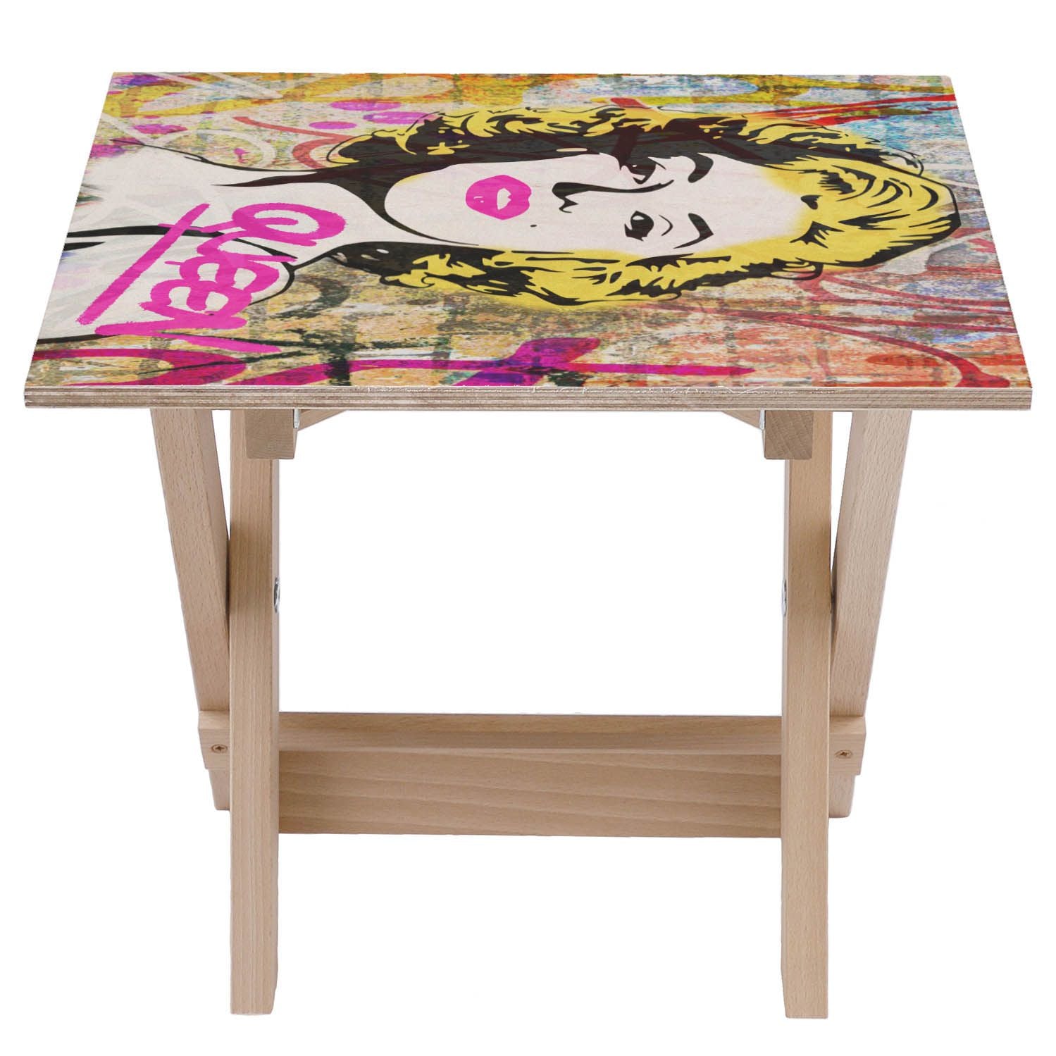 Holztisch Quenn Marilyn-50x50 CM