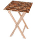Holztisch Red Brick-30x40 CM