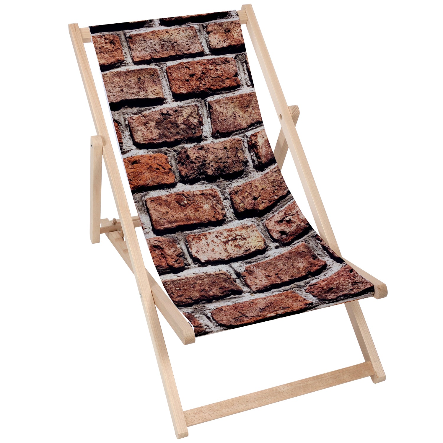 Holztisch Red Brick-50x50 CM