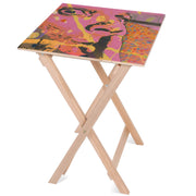 Holztisch Silence Please-50x50 CM