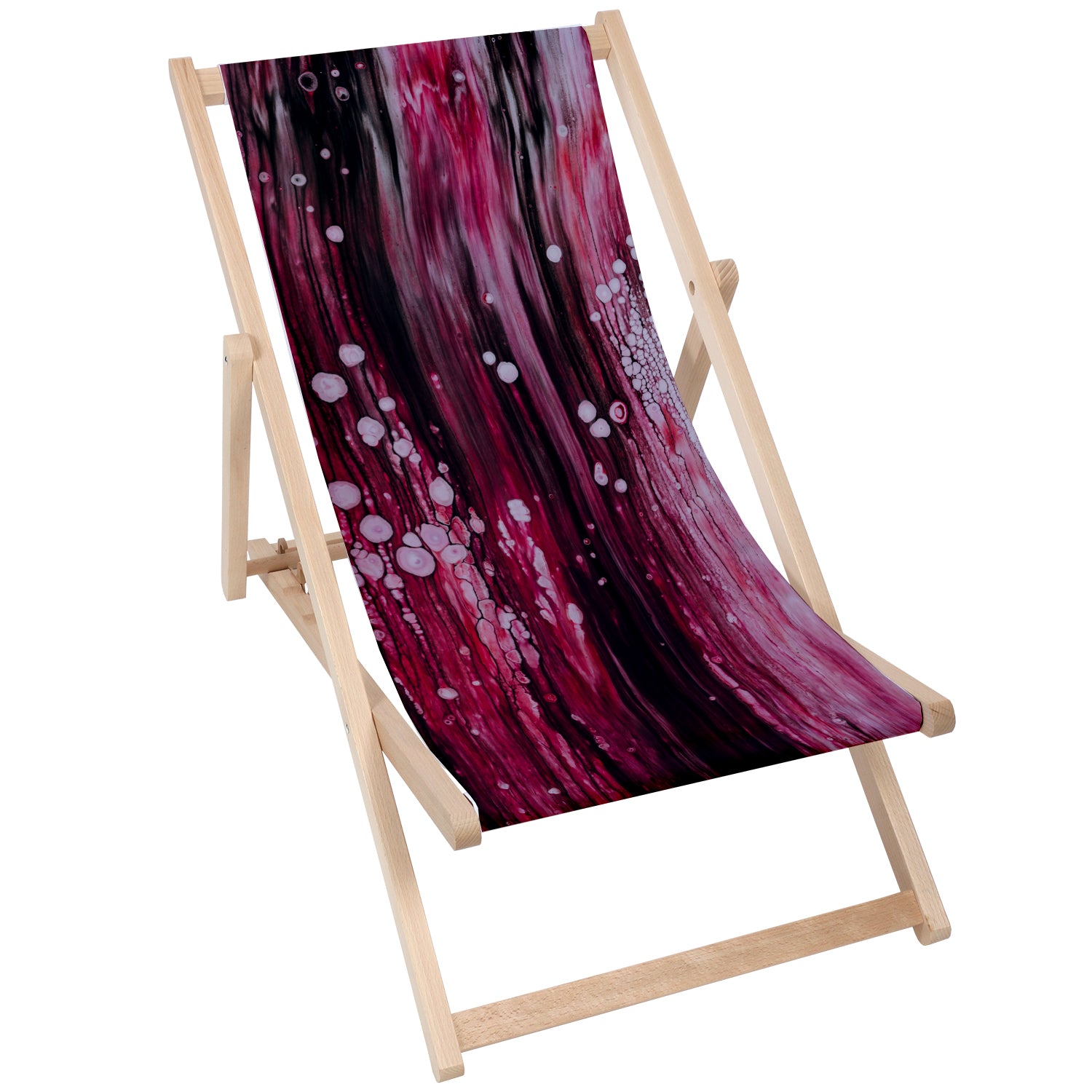 Holztisch Smudges Red-30x40 CM