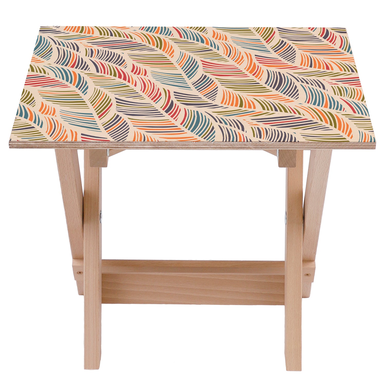Holztisch Feather Weave-50x50 CM