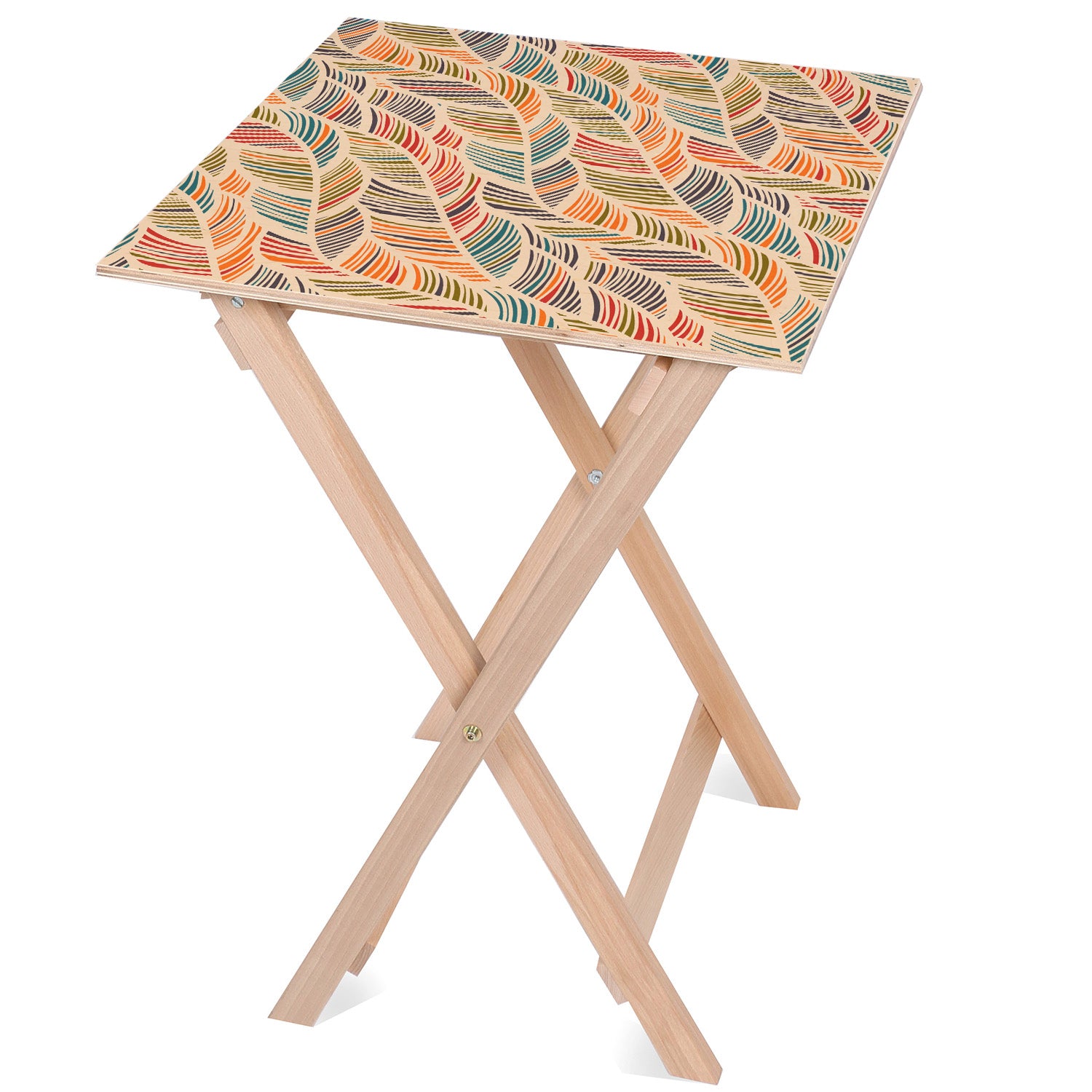 Holztisch Feather Weave-50x50 CM