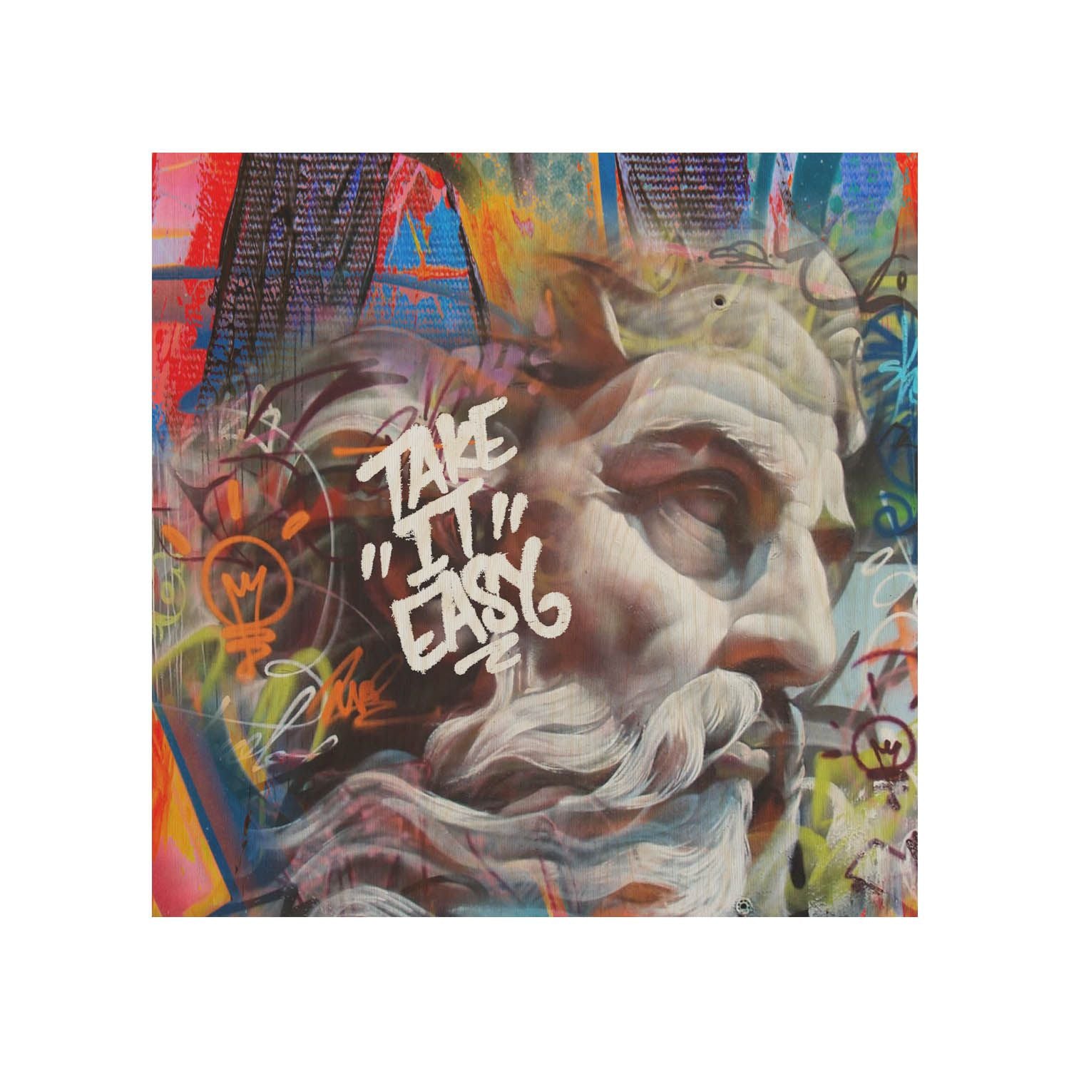 Holztisch Take It Easy-50x50 CM