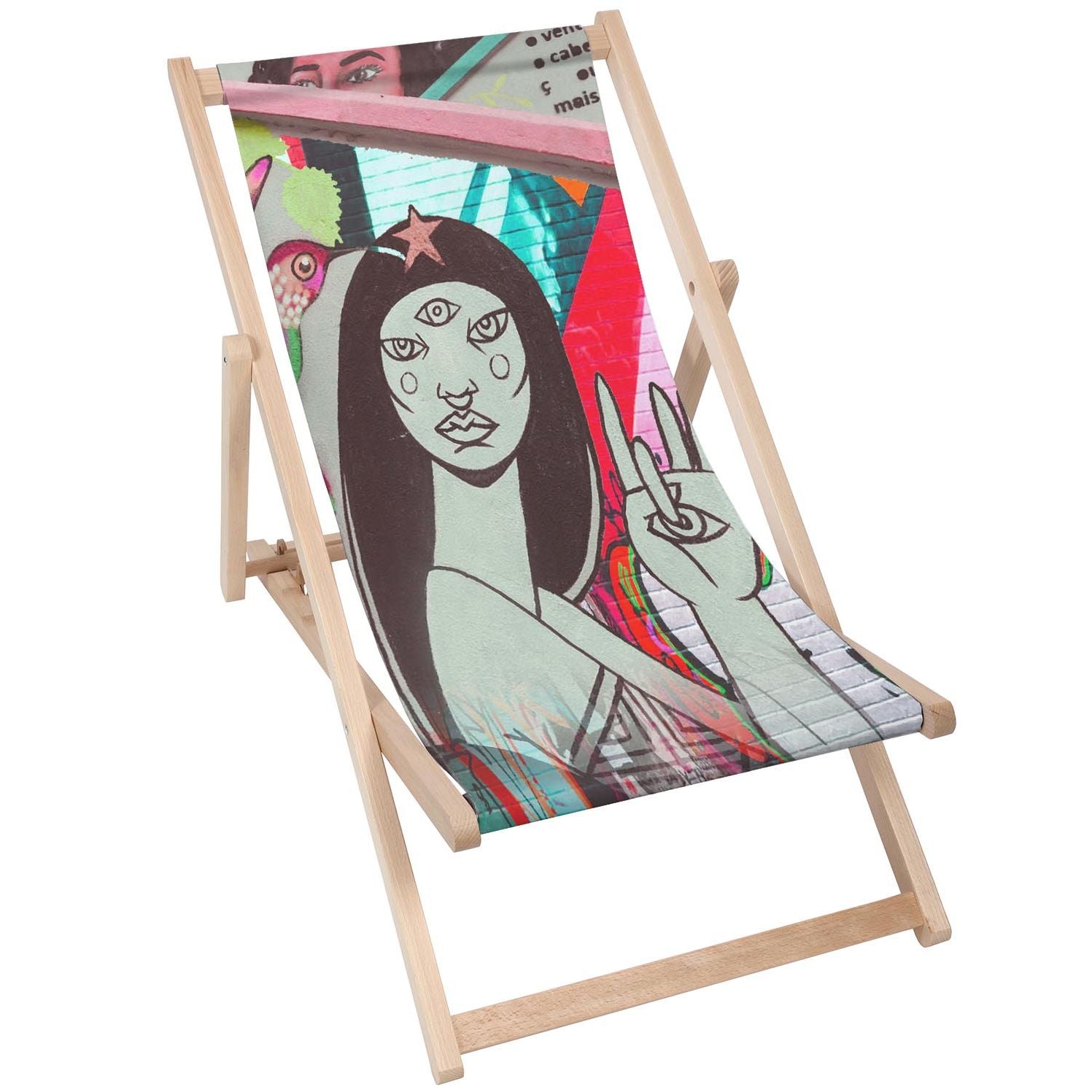 Holztisch Three Eyed Woman-30x40 CM