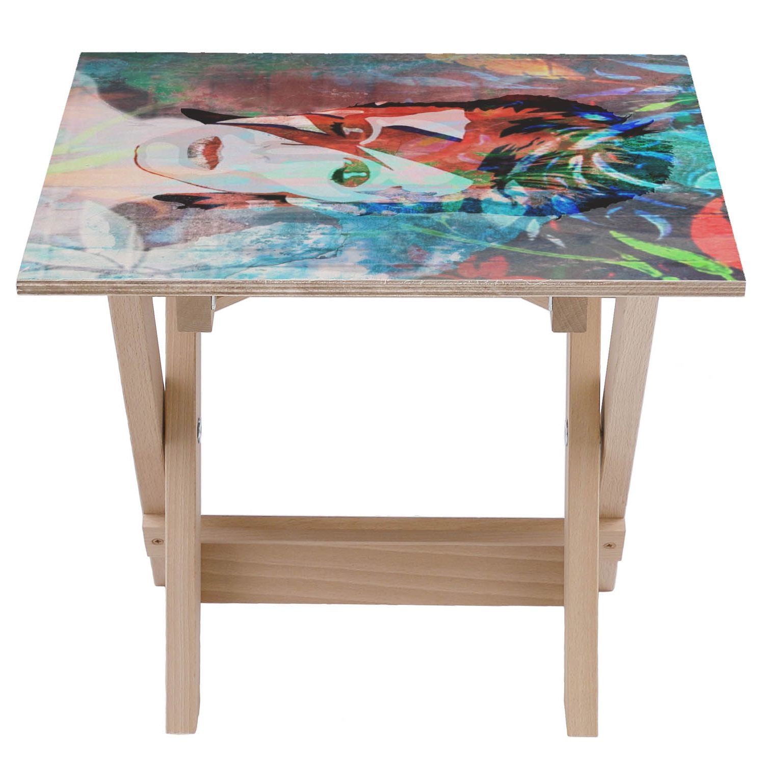 Wooden Table Tropical David-50x50 CM