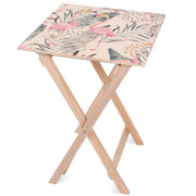 Holztisch Tropical Flamingo-50x50 CM