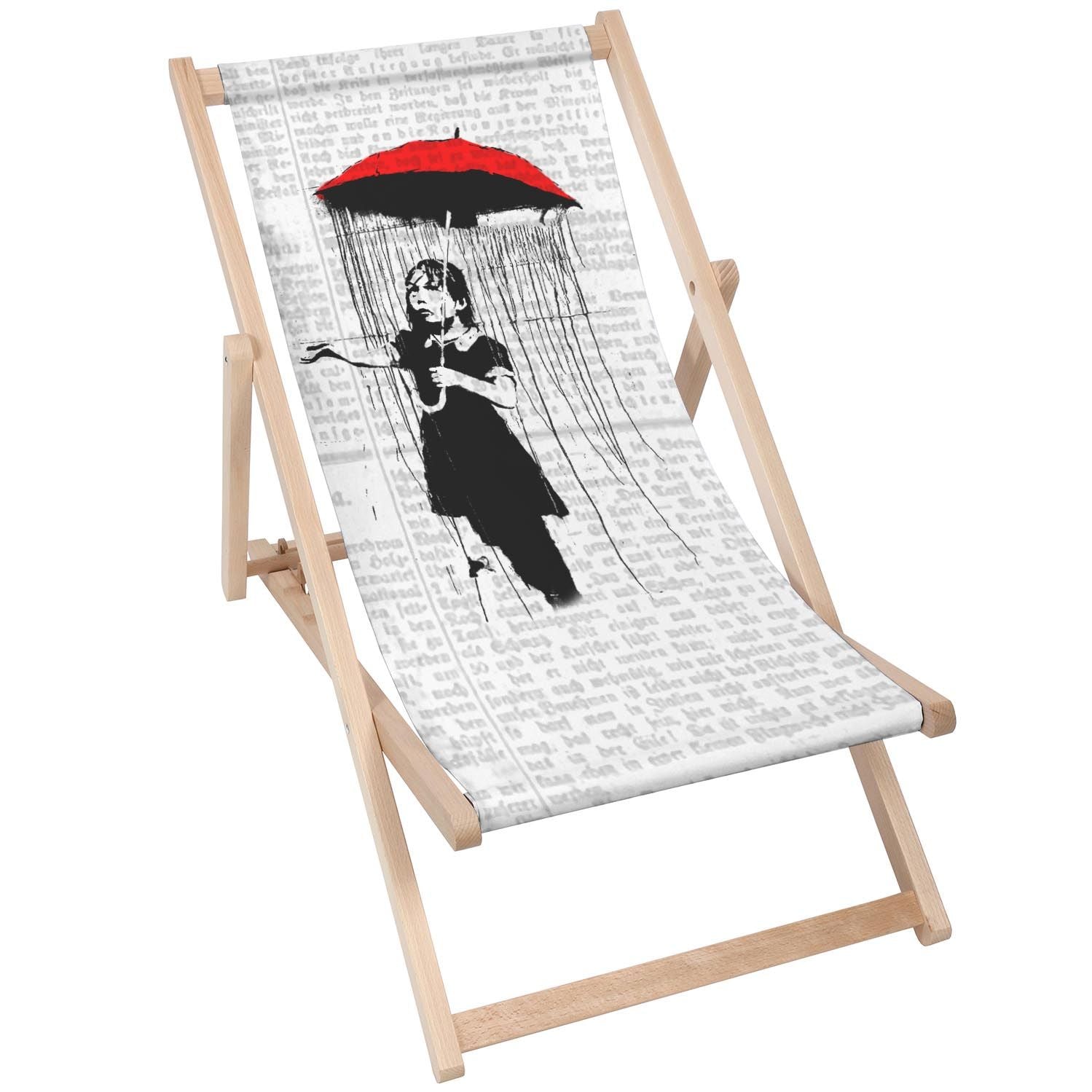 Holztisch Umbrella Girl-50x50 CM