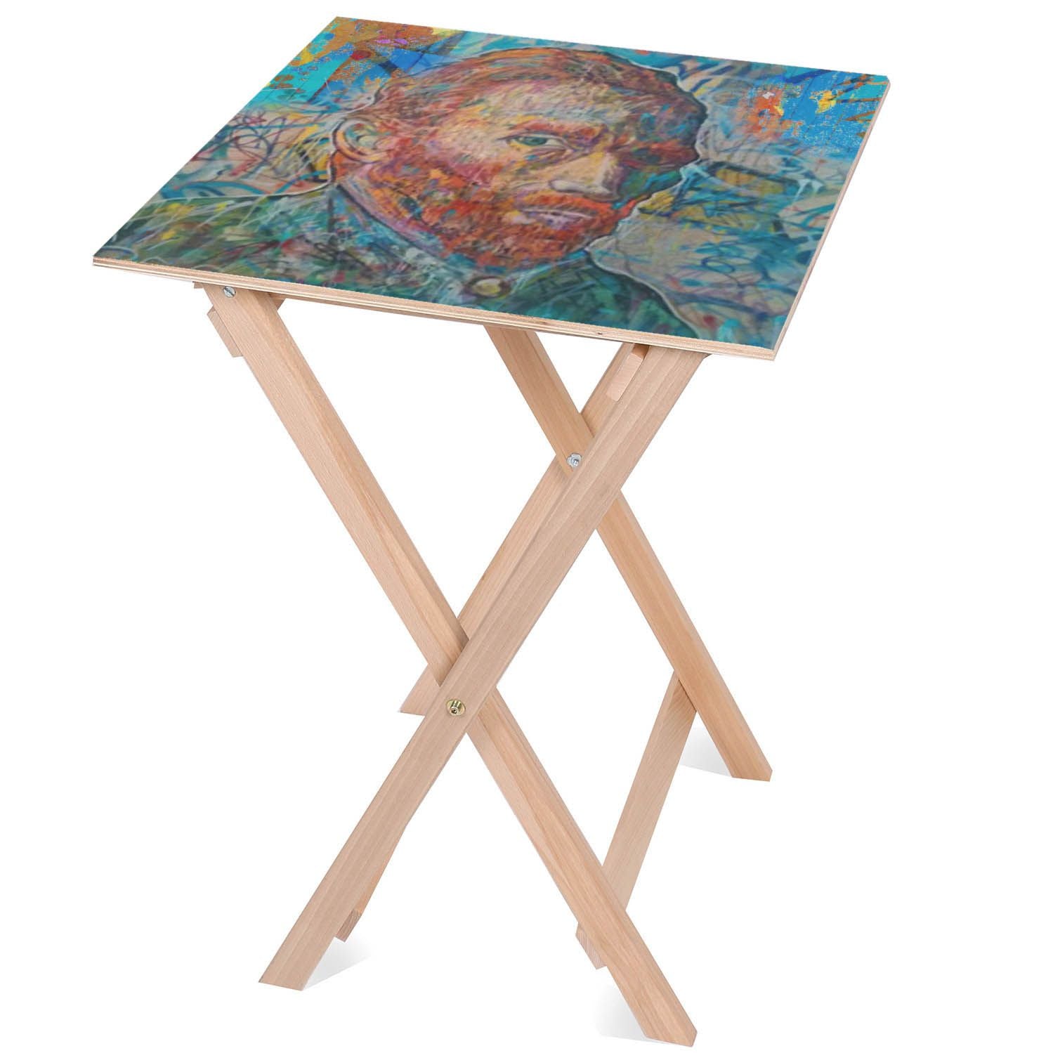 Drevený stolík Van Gogh Blue-30x40 CM