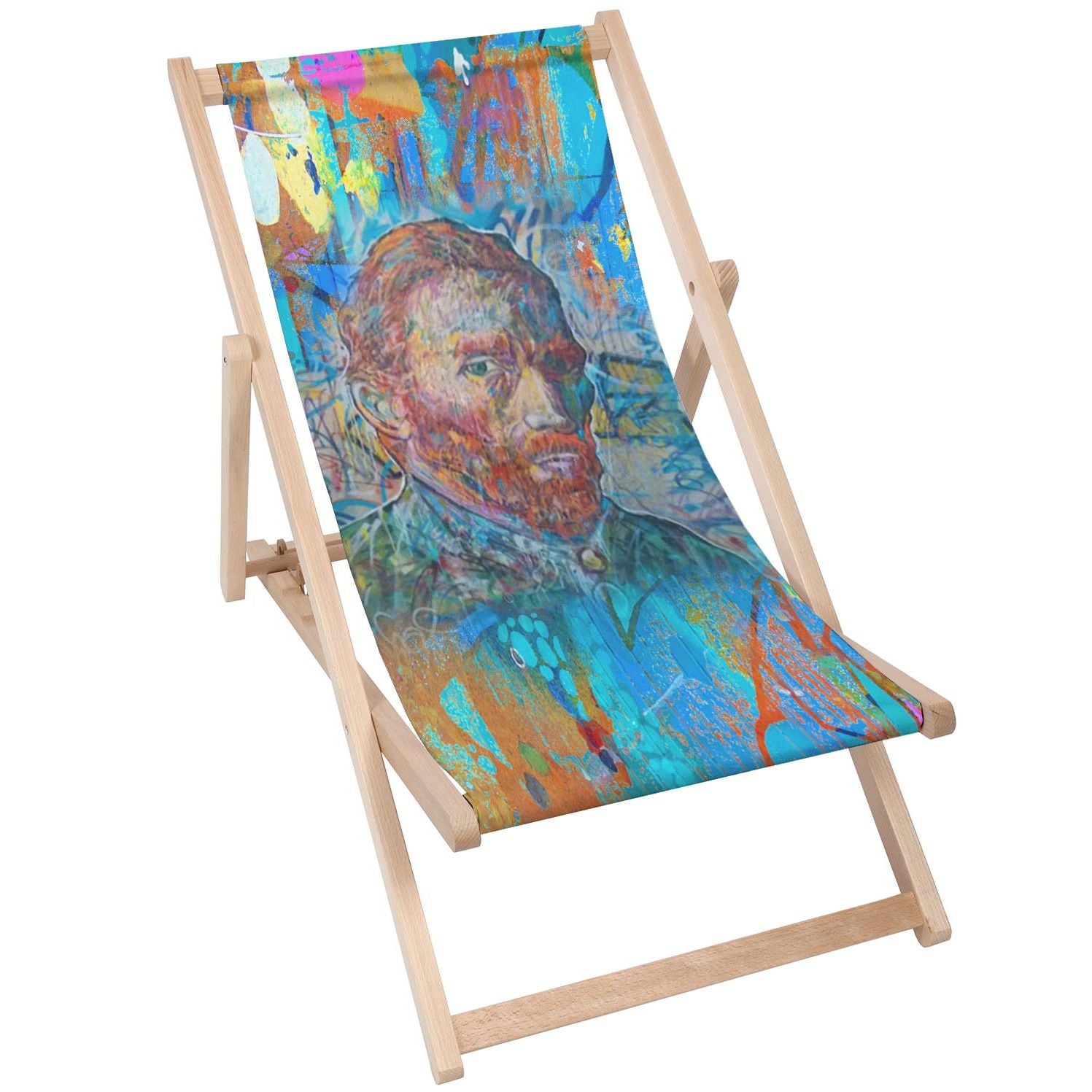 Drevený stolík Van Gogh Blue-30x40 CM