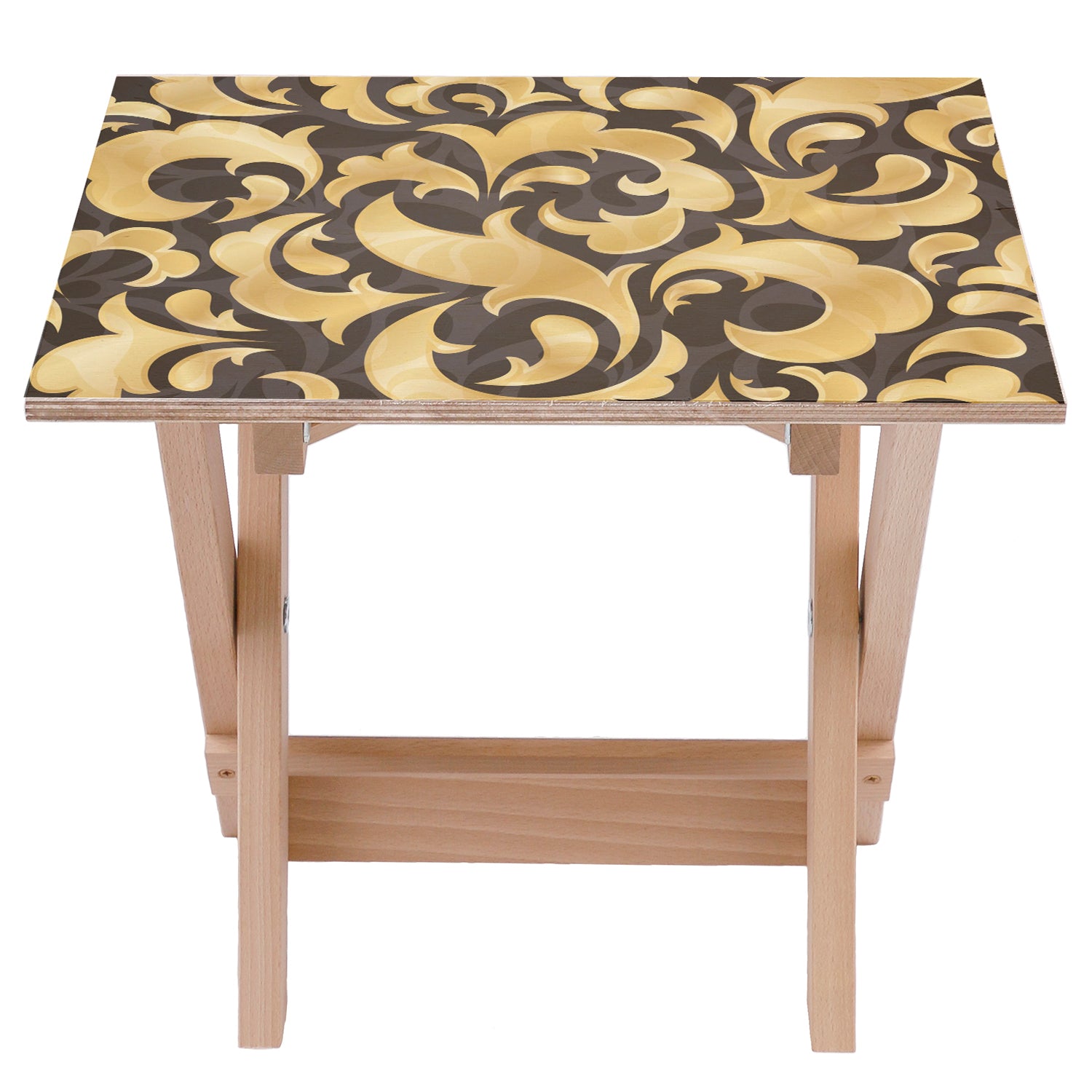 Wooden Table Golden Leaf-30x40 CM