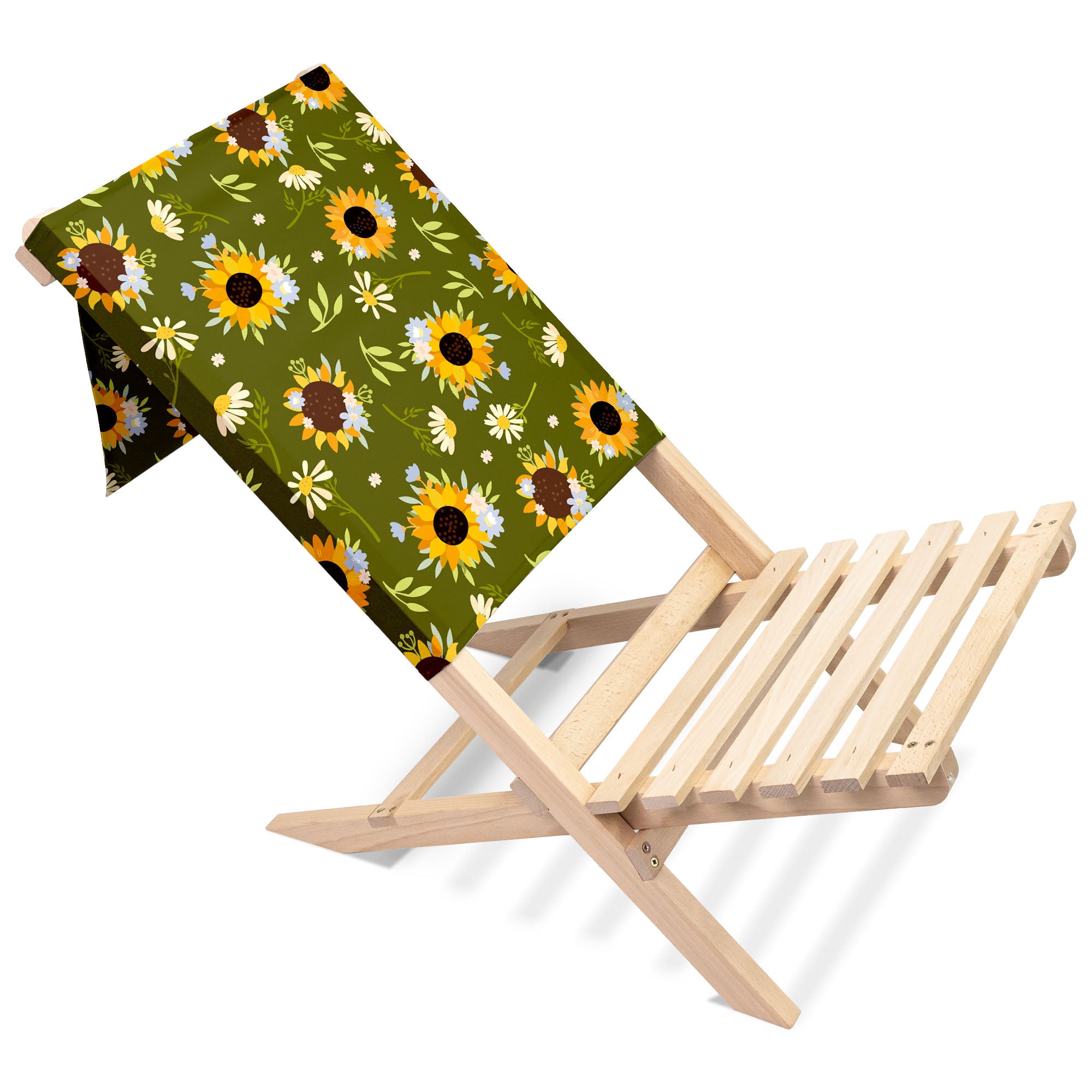 Klappbarer Strandstuhl Sonnenblumen