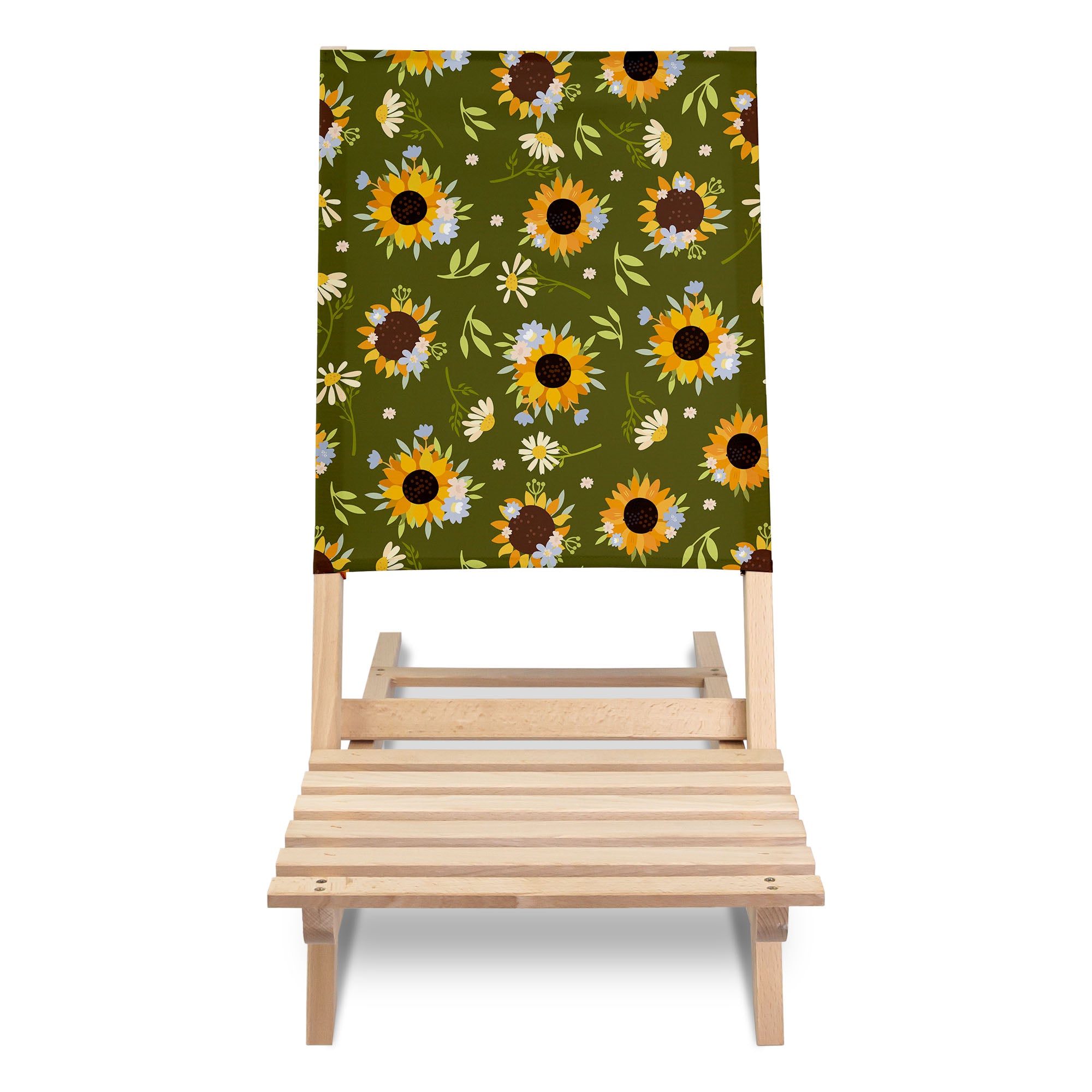 Klappbarer Strandstuhl Sonnenblumen
