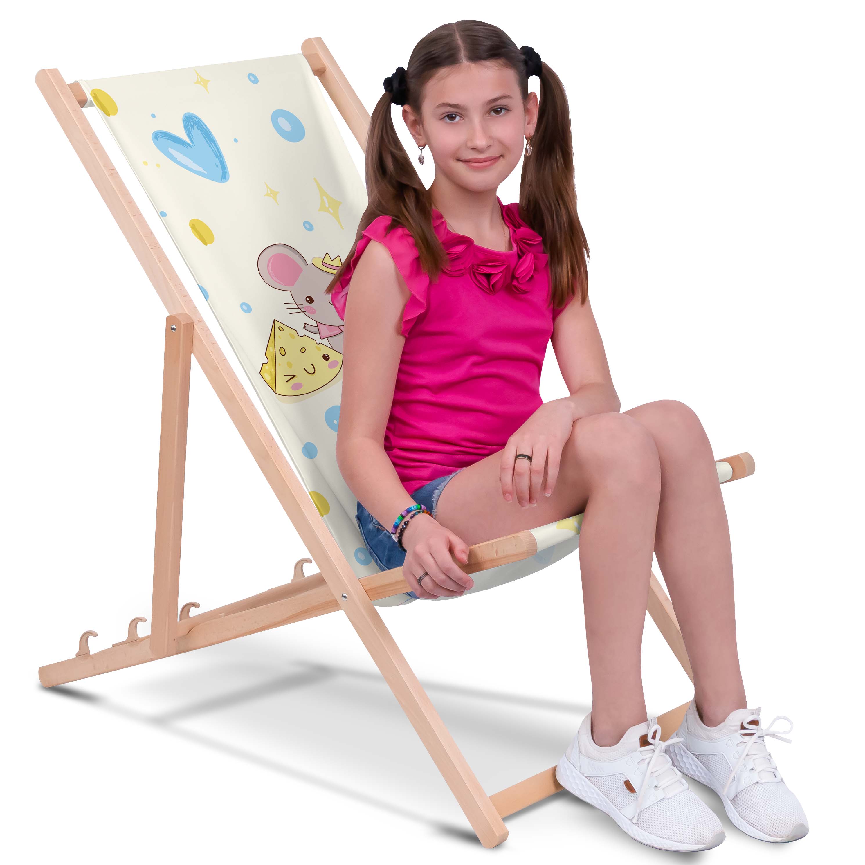Liegestuhl aus Holz Sweet Mouse-M