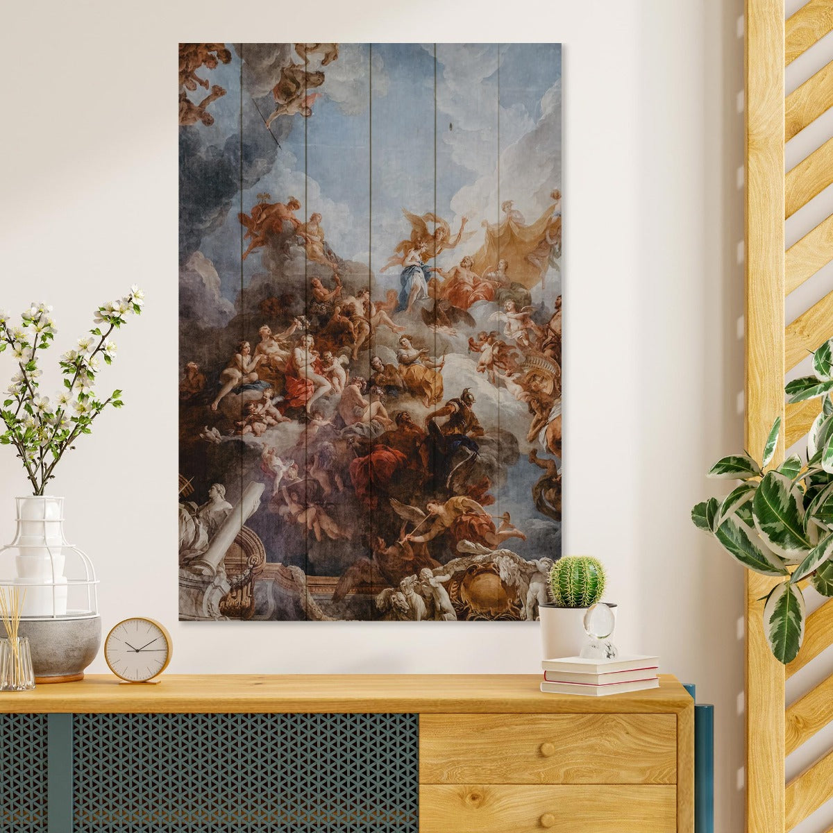 Bild Holz Das Werk von Michelangelo-70x90 cm