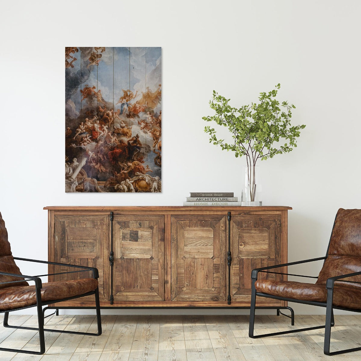 Bild Holz Das Werk von Michelangelo-70x90 cm