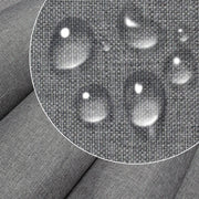Stoff Leinenimitation Light Grey