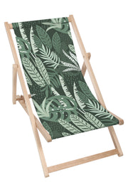 Holzliegestuhl Tropischer grüner Dschungel