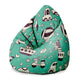 Sitzsack Pearshape Vintage Autos-M