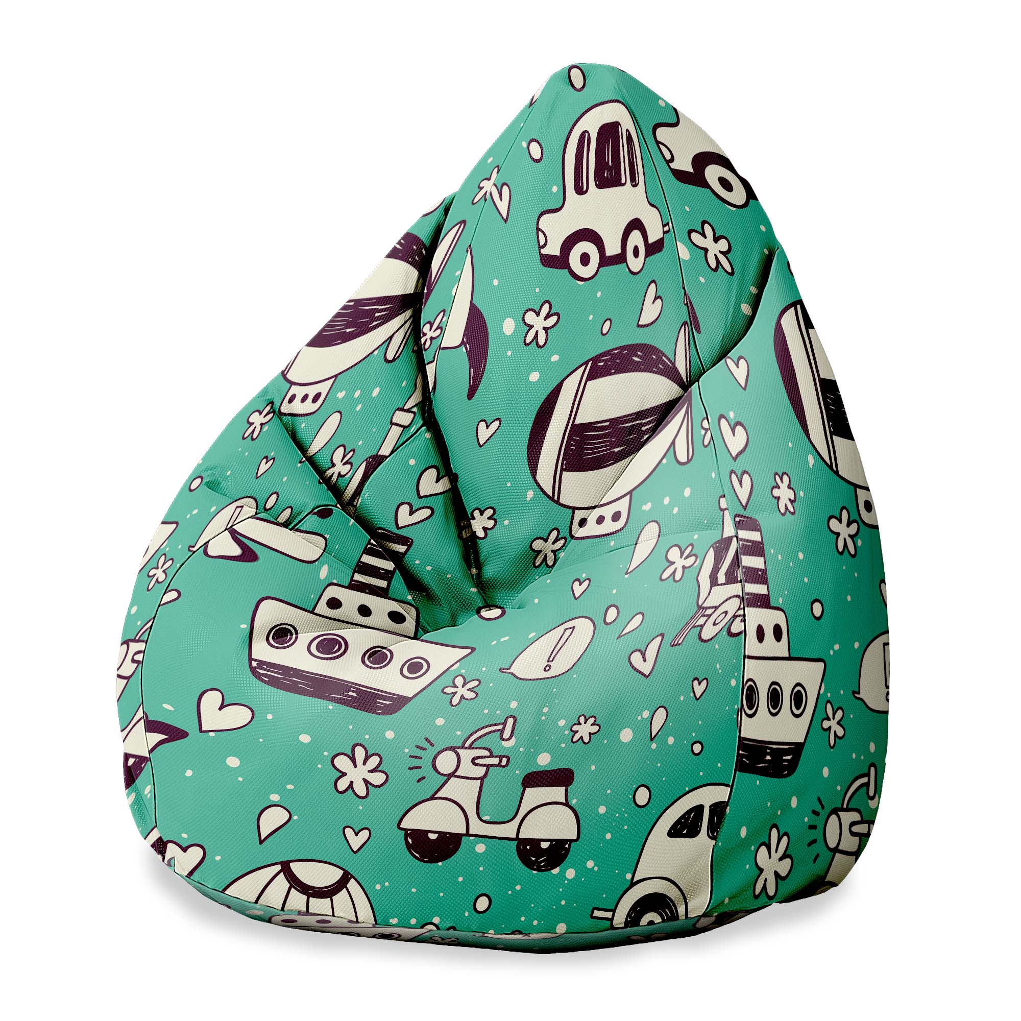 Sitzsack Pearshape Vintage Autos-S